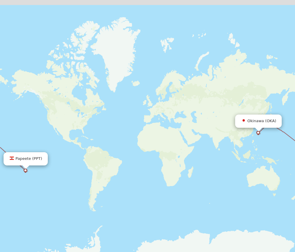 PPT-OKA flight routes