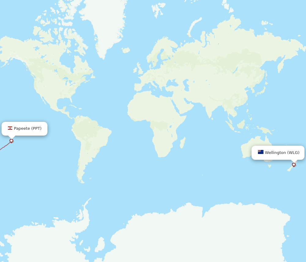 PPT-WLG flight routes
