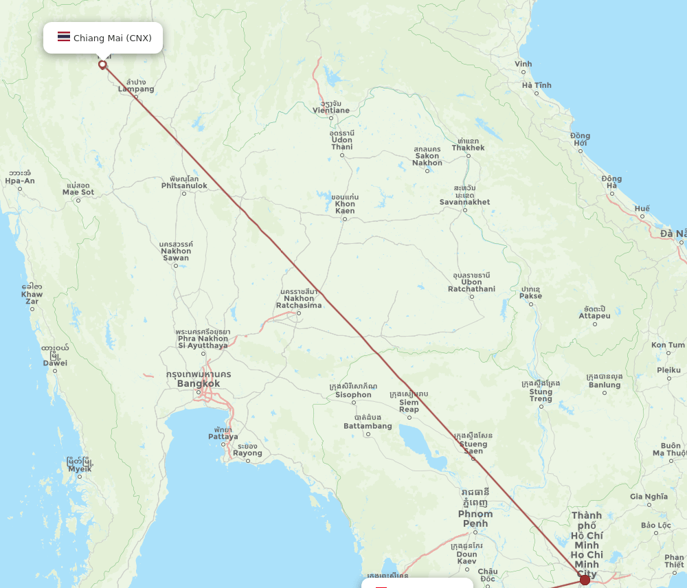 PQC-CNX flight routes