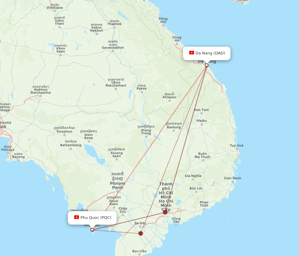 PQC-DAD flight routes