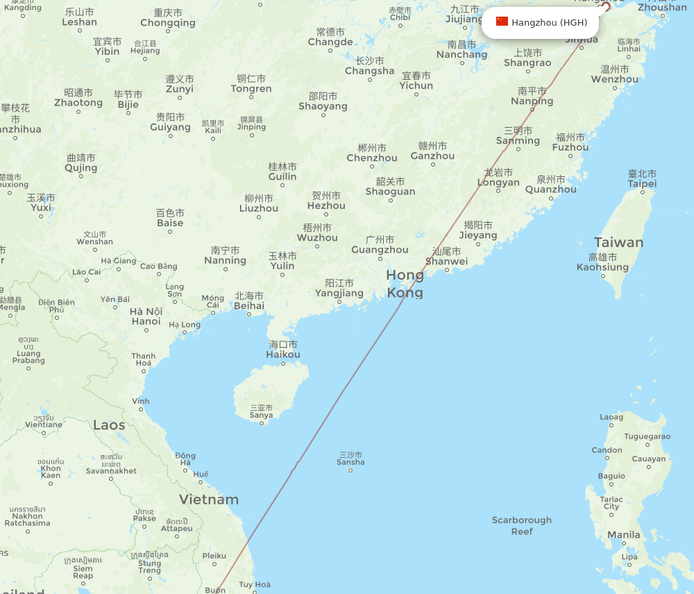 PQC-HGH flight routes