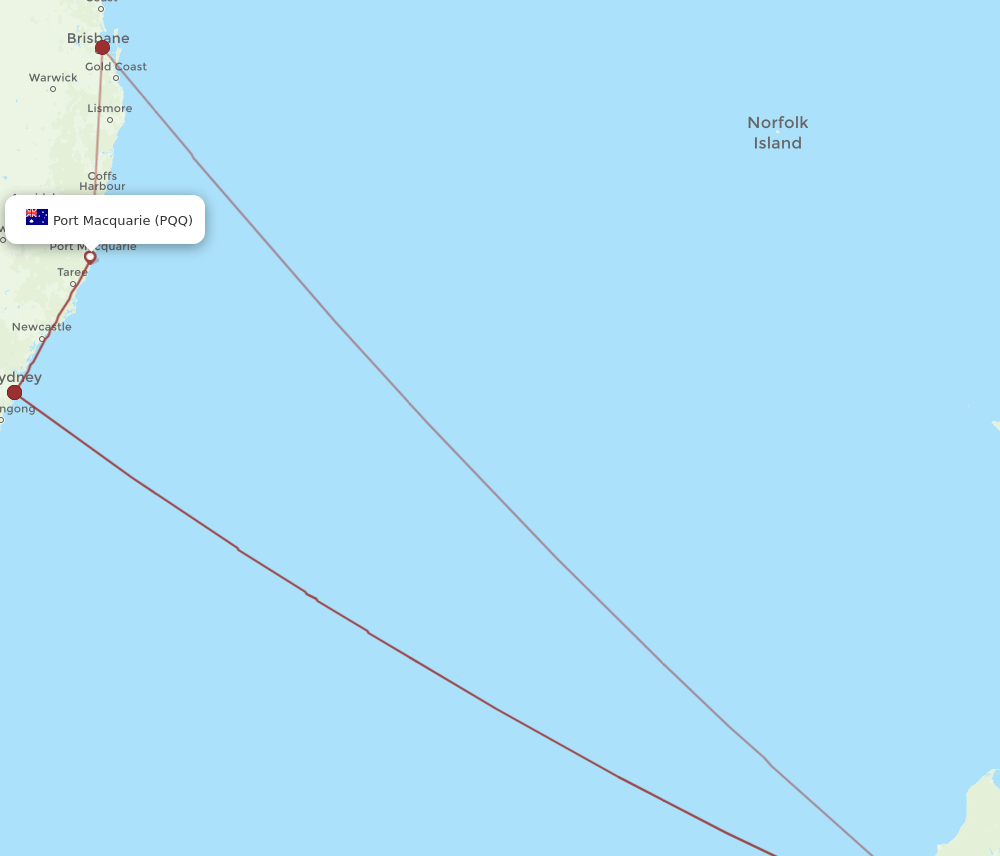 PQQ-CHC flight routes