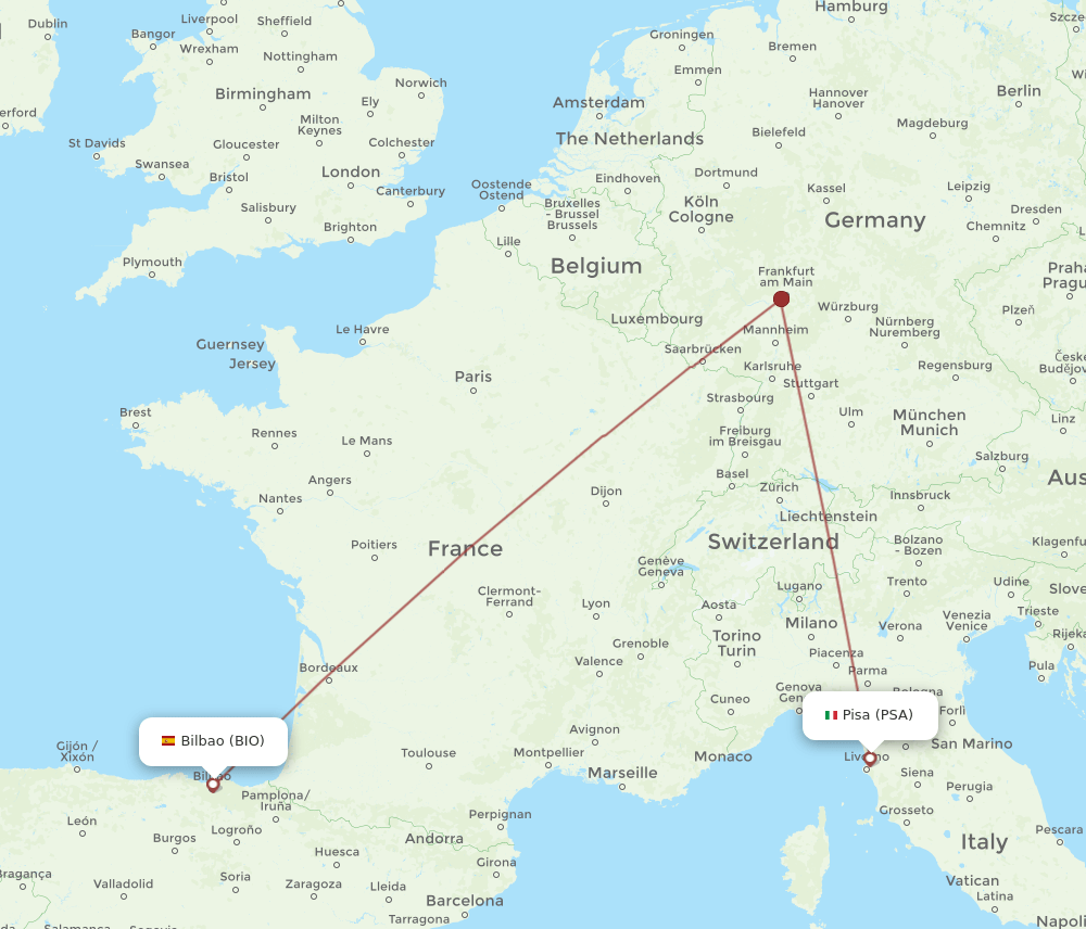 PSA-BIO flight routes