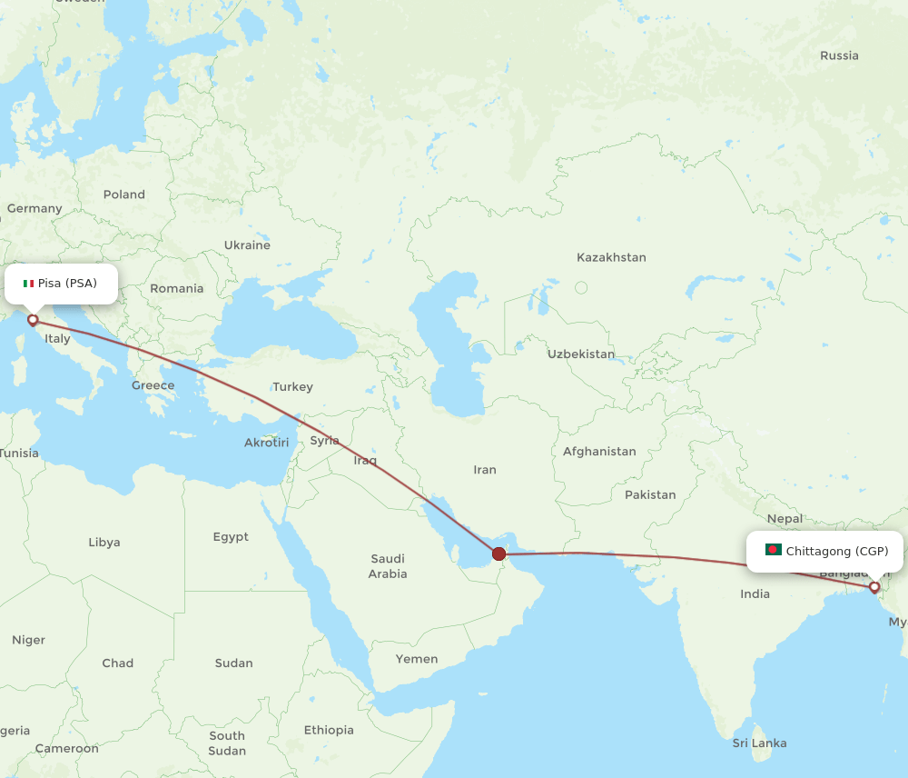PSA-CGP flight routes