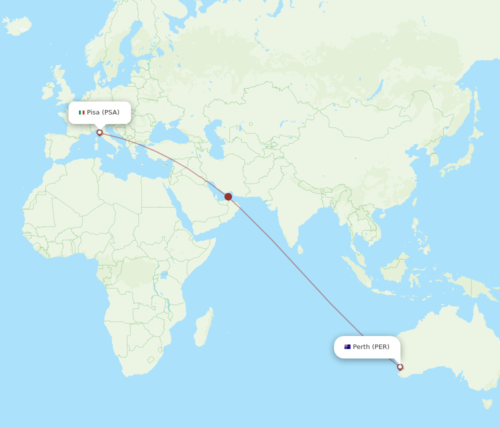 PSA-PER flight routes