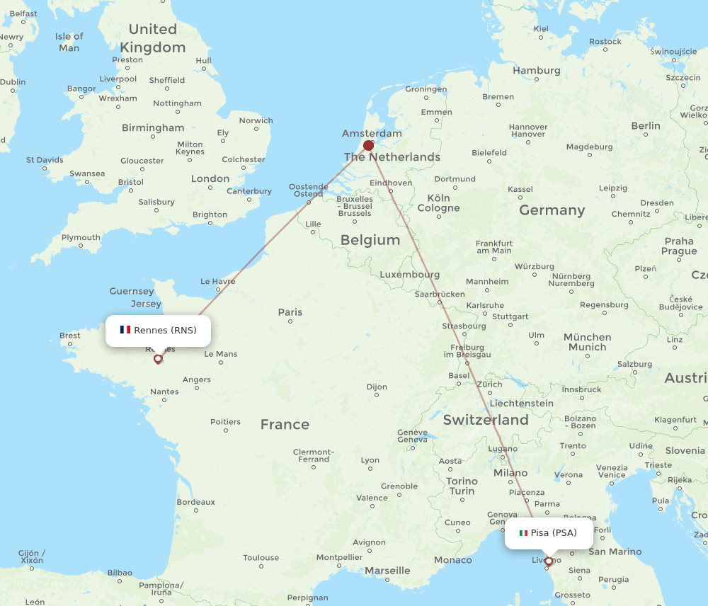 PSA-RNS flight routes