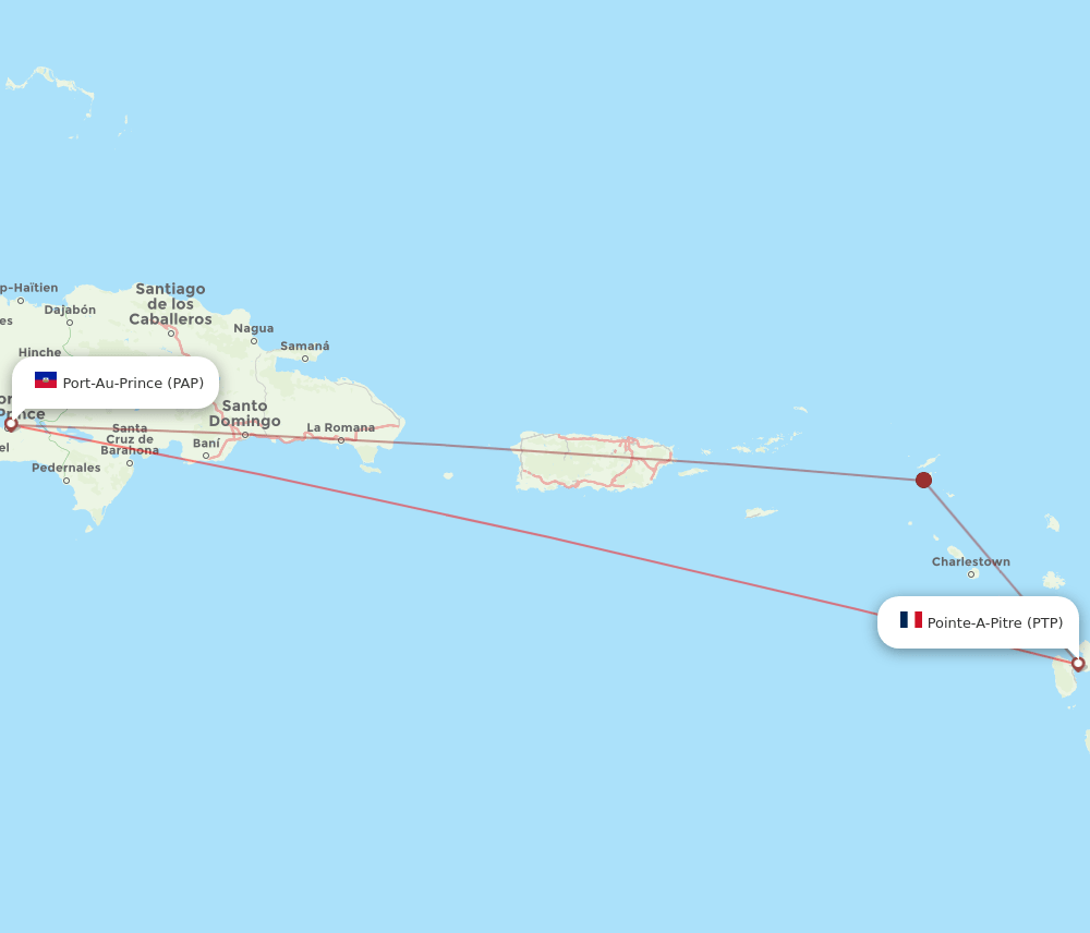 PTP-PAP flight routes