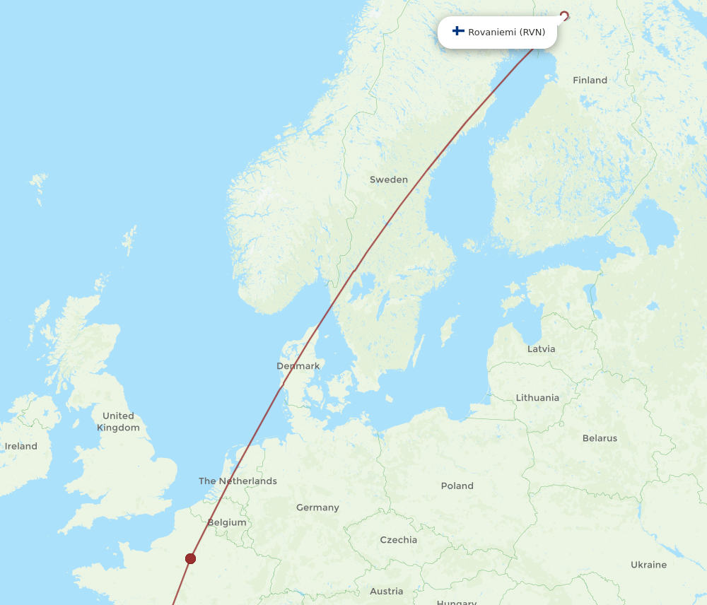 PUF-RVN flight routes
