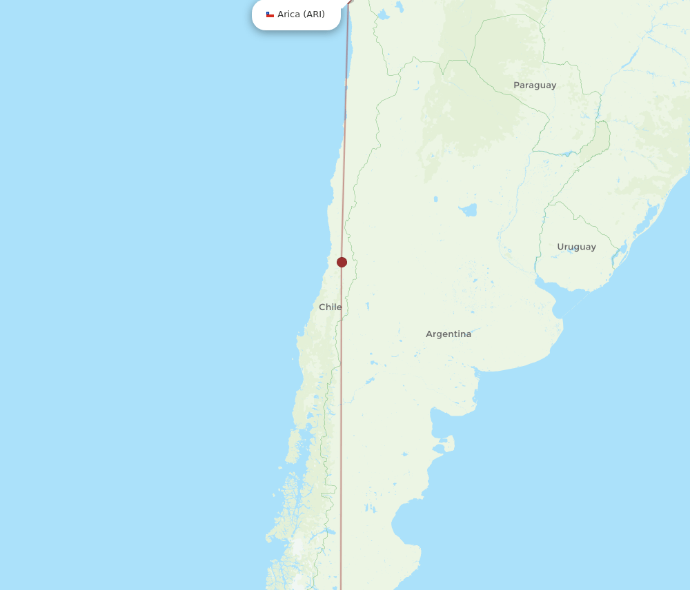 PUQ to ARI flights and routes map