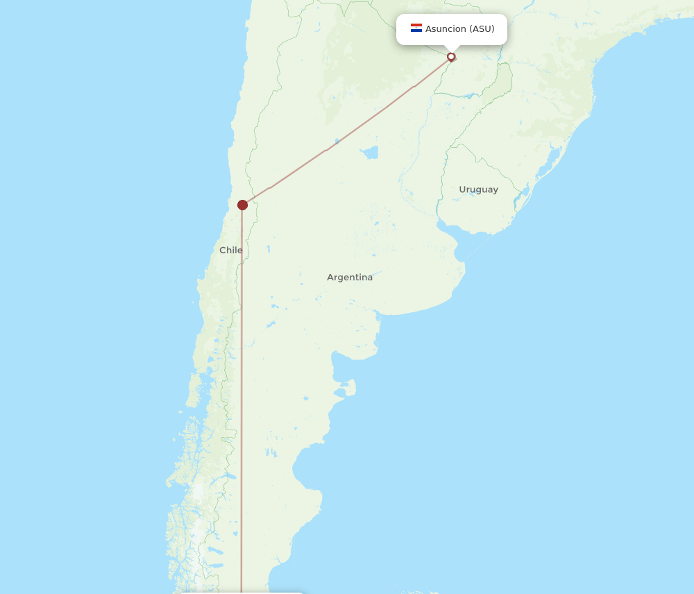 PUQ-ASU flight routes