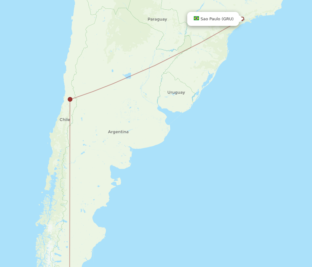 PUQ-GRU flight routes