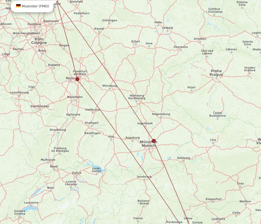 PUY-FMO flight routes