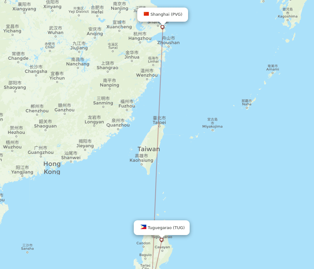 flights-from-tuguegarao-to-shanghai-tug-to-pvg-flight-routes