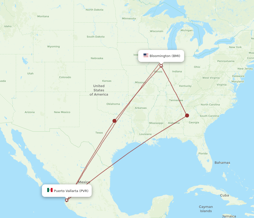 PVR-BMI flight routes