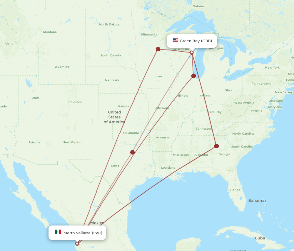 PVR-GRB flight routes