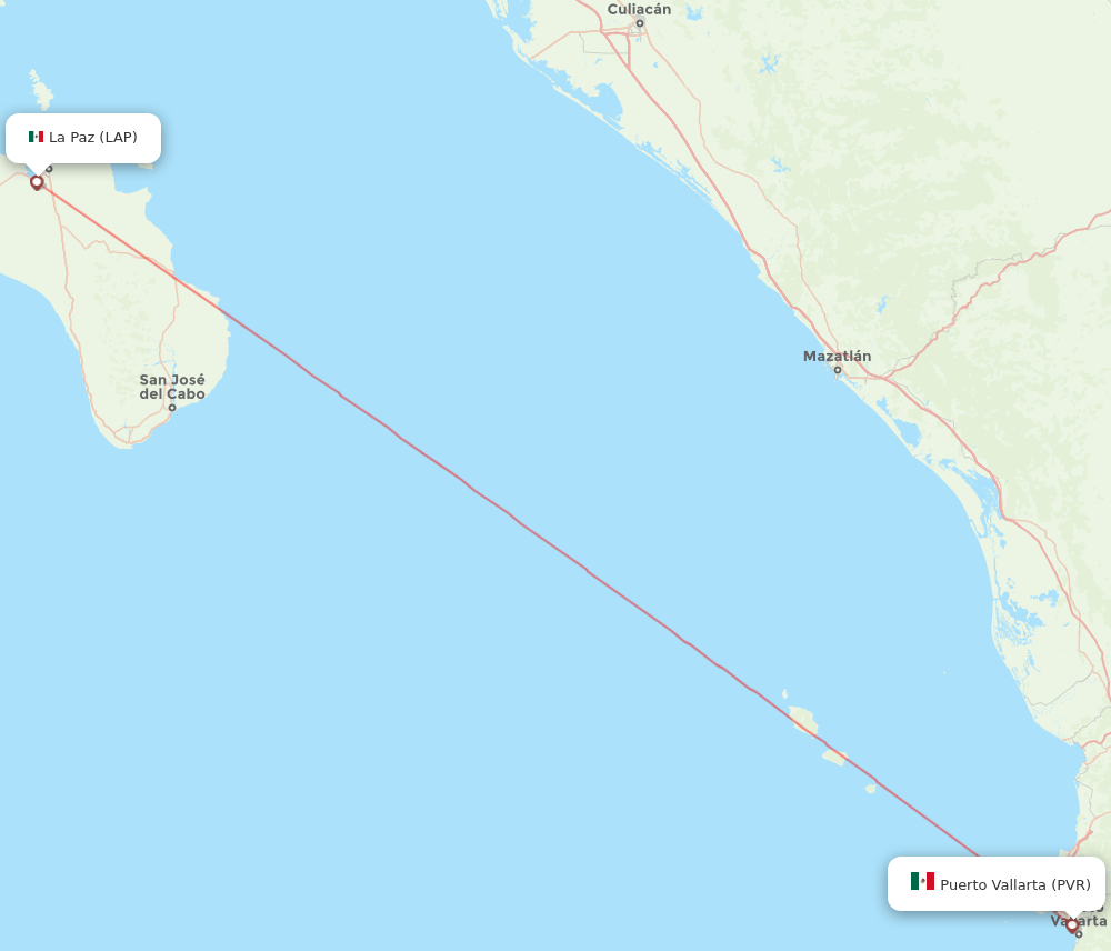 PVR-LAP flight routes