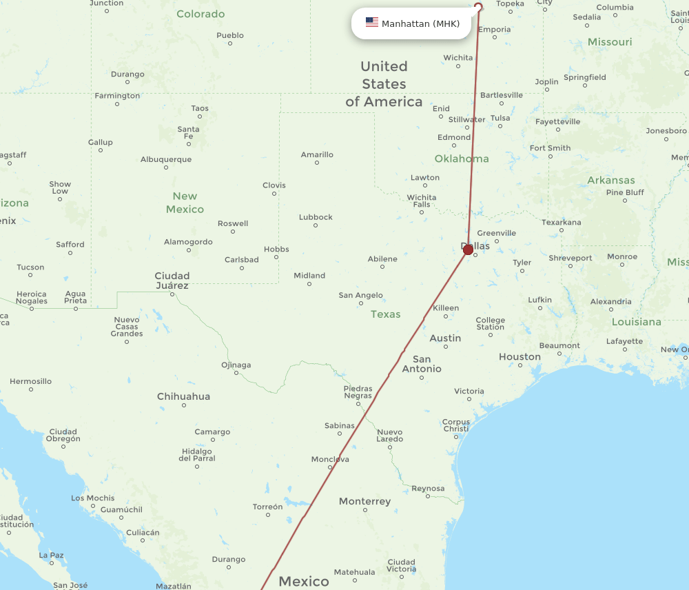 PVR-MHK flight routes