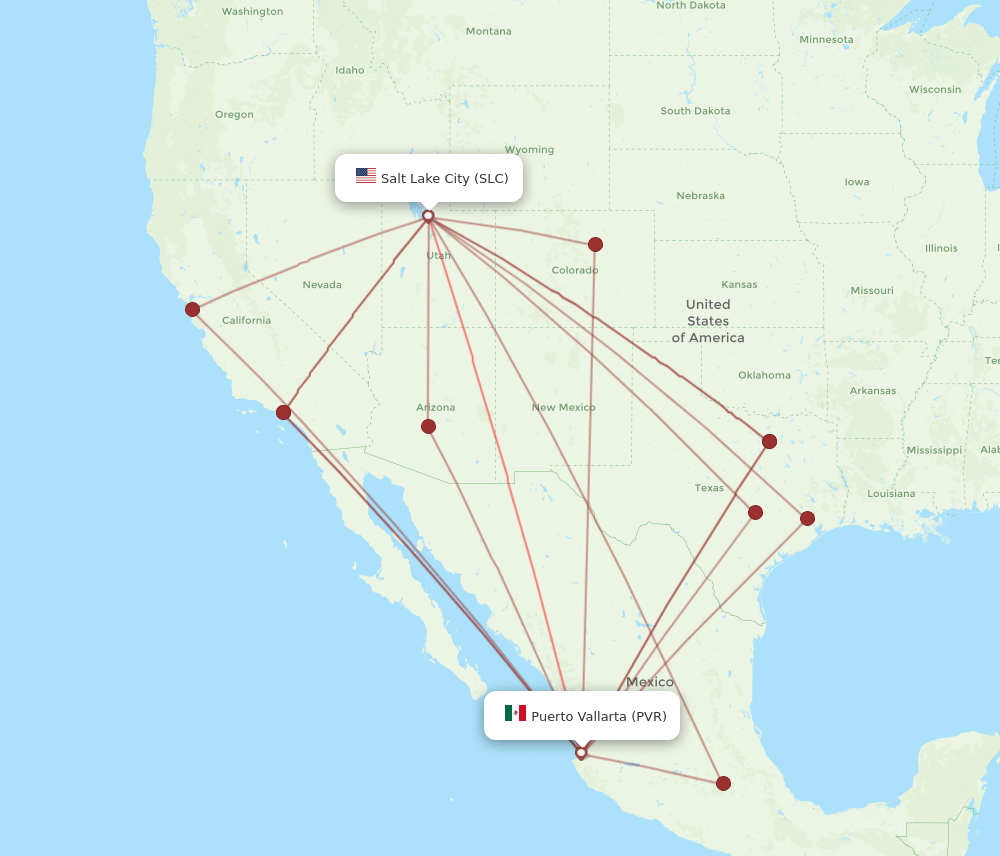 PVR-SLC flight routes