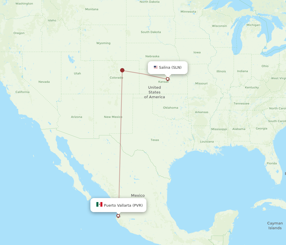 PVR-SLN flight routes