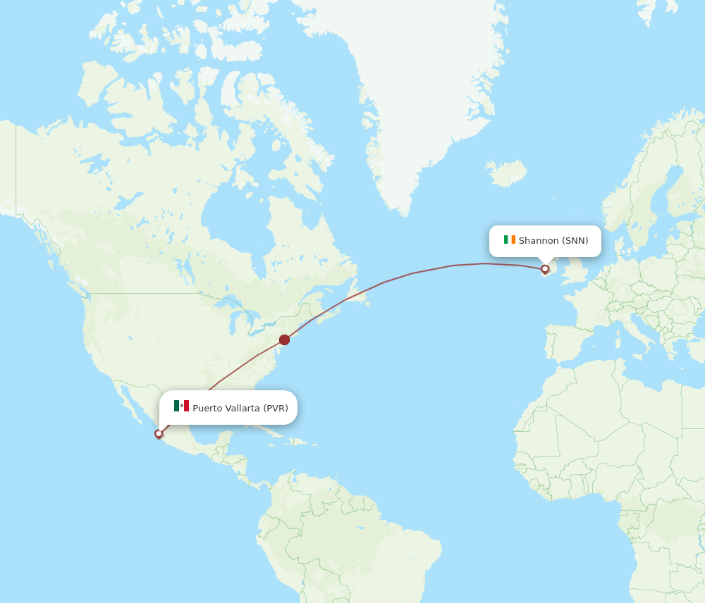 PVR-SNN flight routes