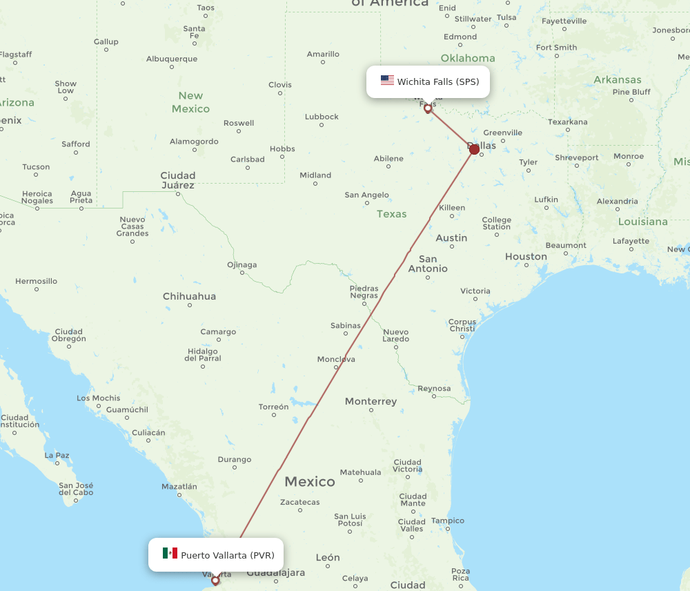 PVR-SPS flight routes