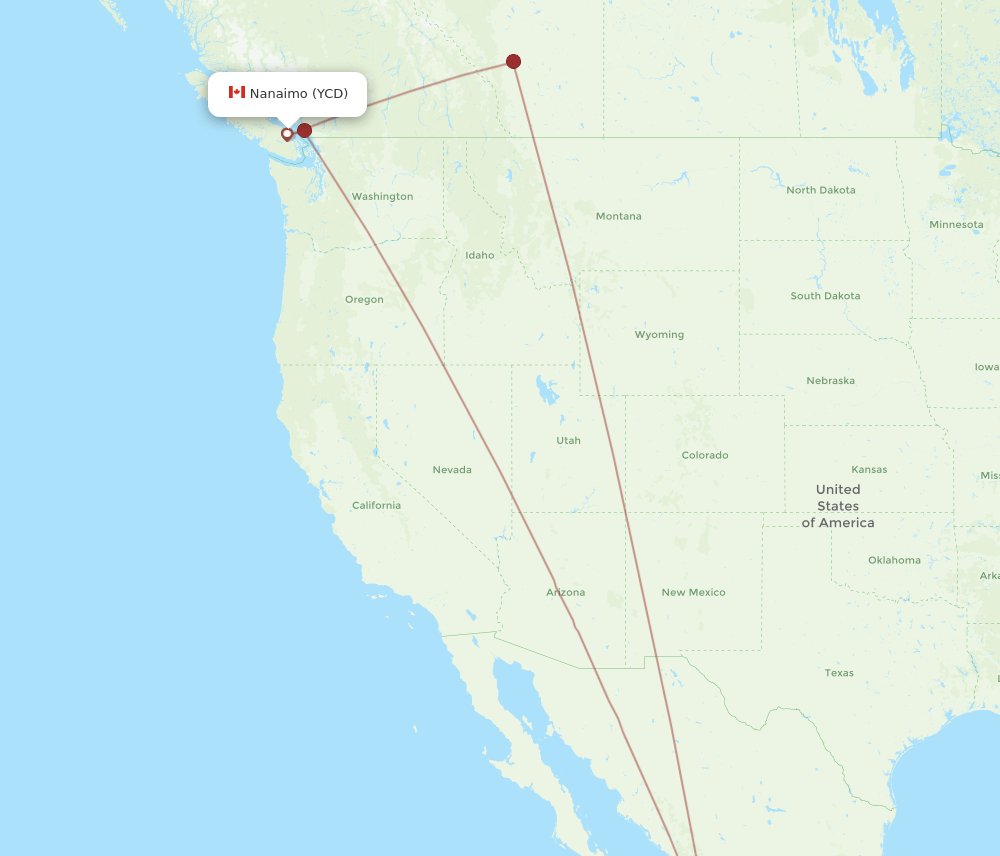 PVR-YCD flight routes