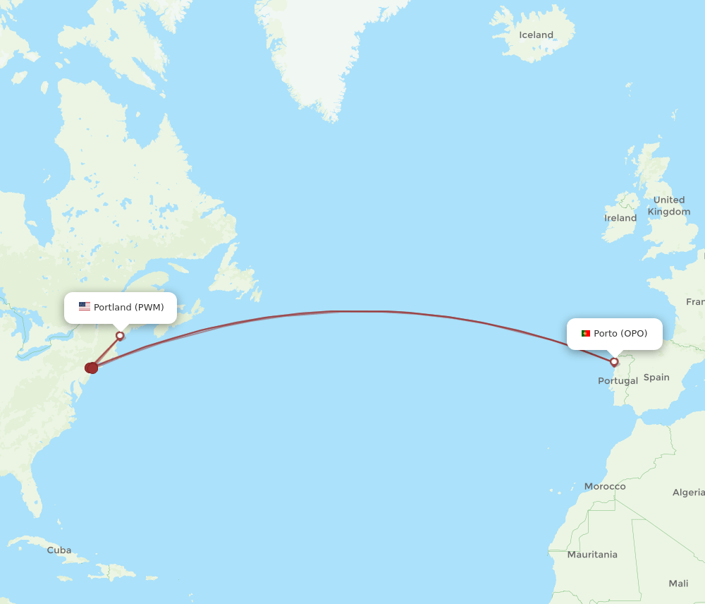 PWM-OPO flight routes