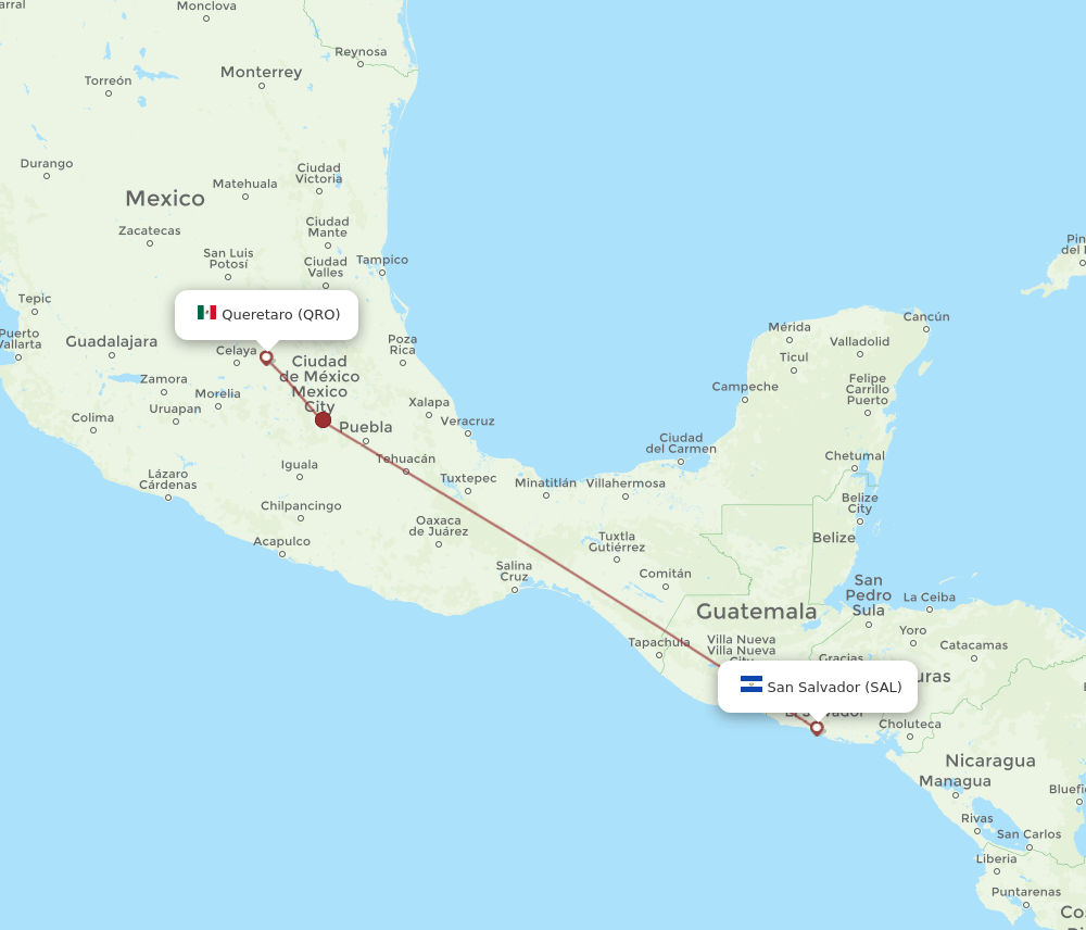 QRO-SAL flight routes