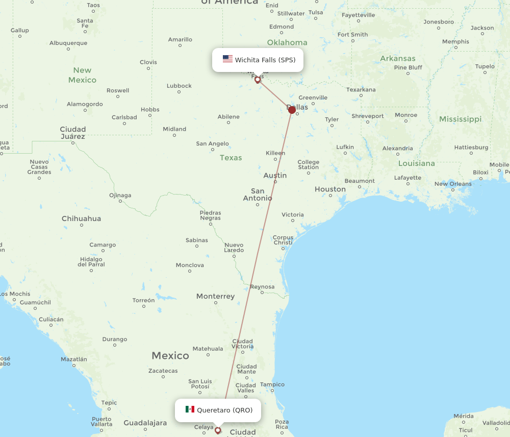 QRO-SPS flight routes