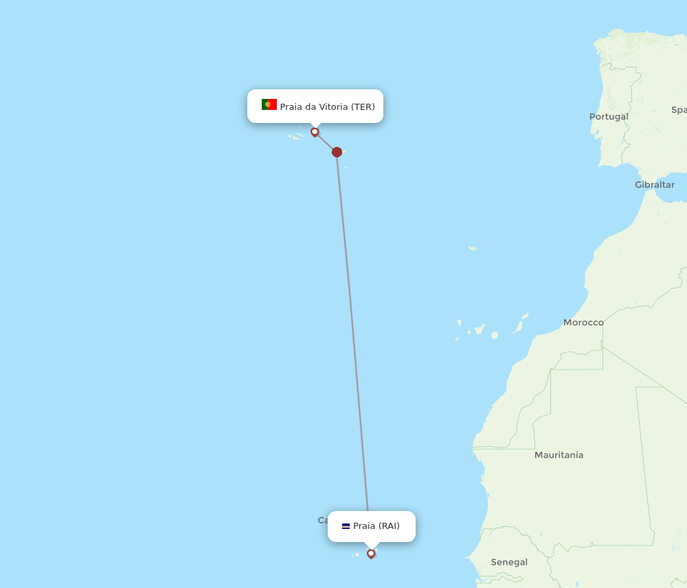 RAI-TER flight routes