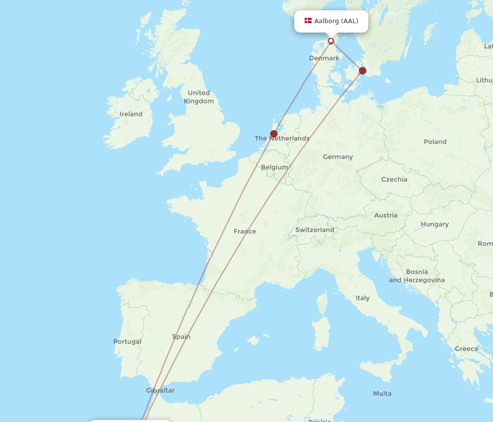RAK-AAL flight routes