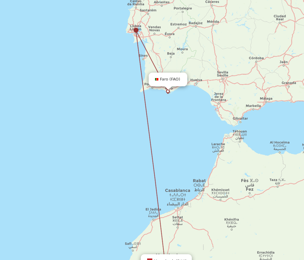 RAK-FAO flight routes