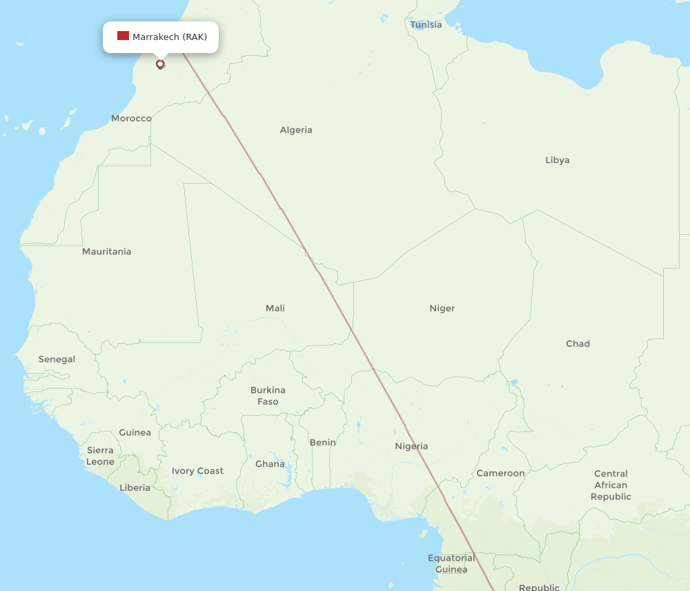 RAK-FIH flight routes