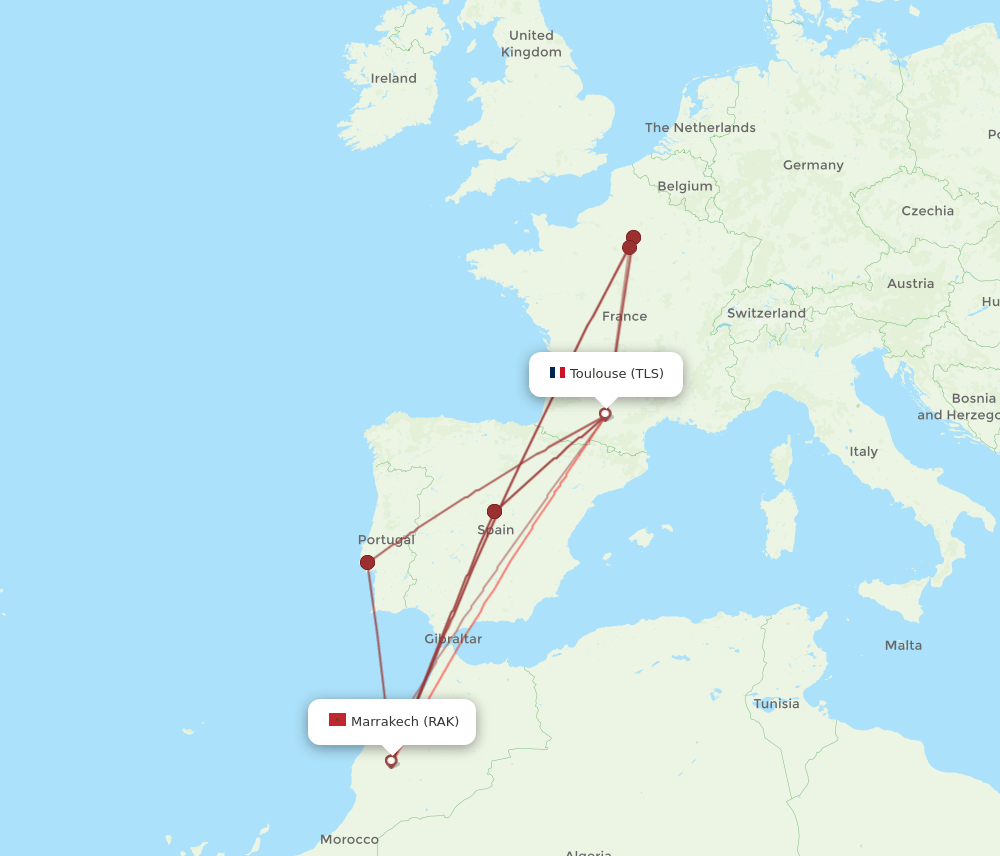 RAK-TLS flight routes