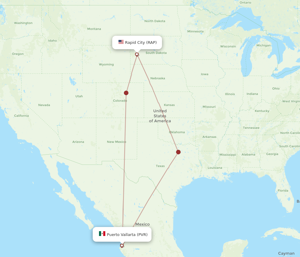 RAP-PVR flight routes