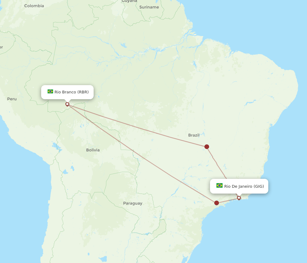 RBR-GIG flight routes