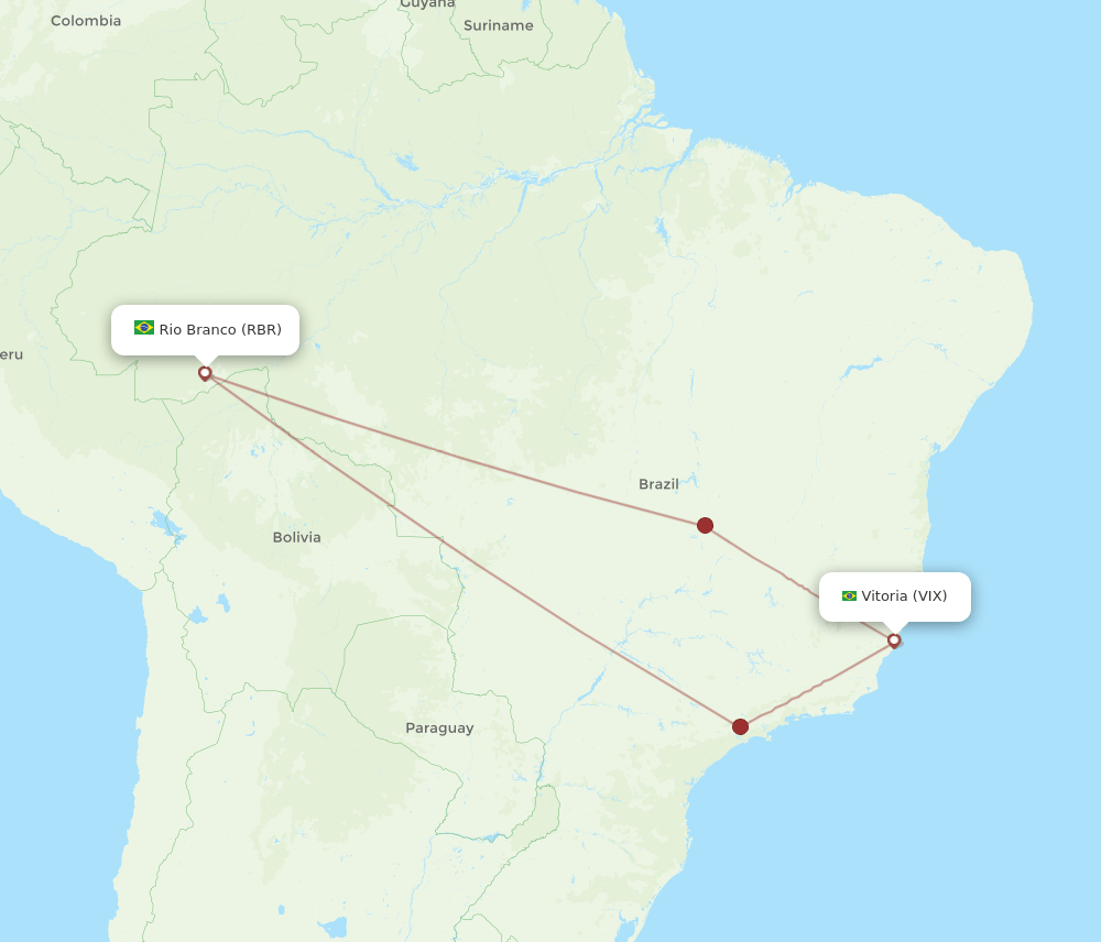 RBR to VIX flights and routes map