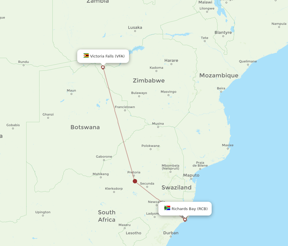 RCB-VFA flight routes