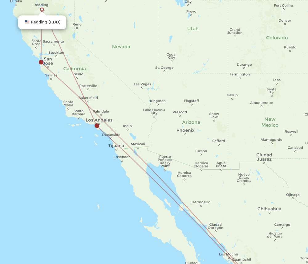 RDD-MZT flight routes