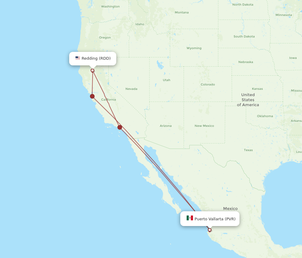 RDD-PVR flight routes