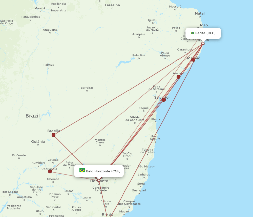 REC-CNF flight routes