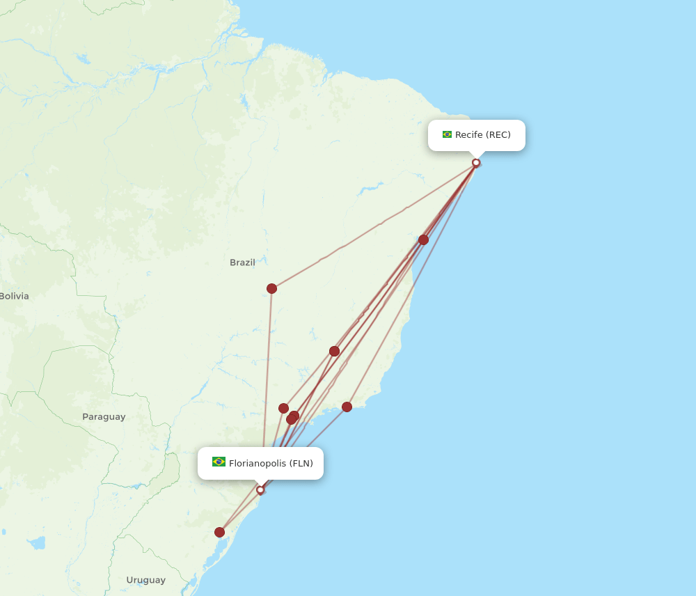 REC-FLN flight routes