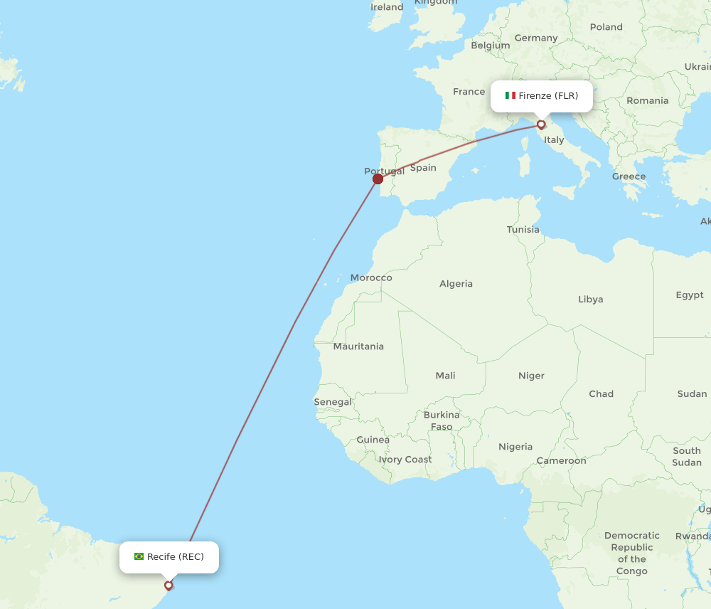 REC-FLR flight routes