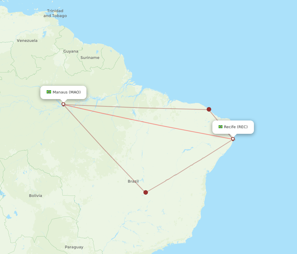 REC-MAO flight routes