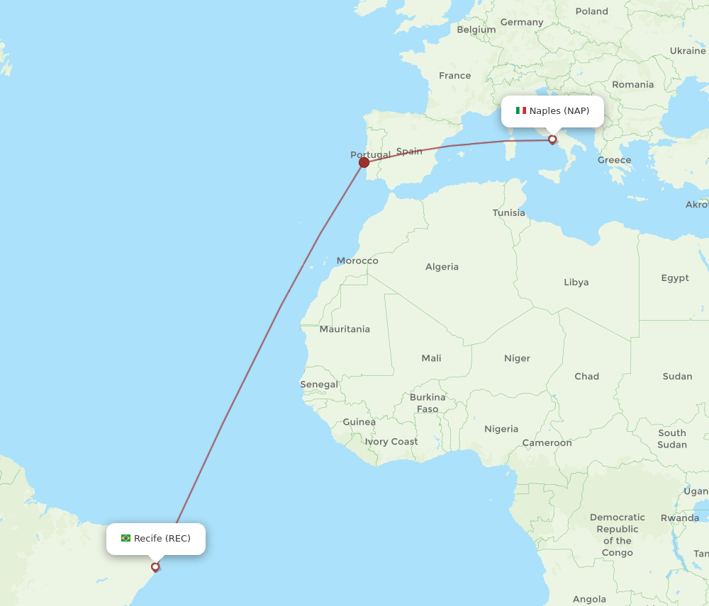 REC-NAP flight routes