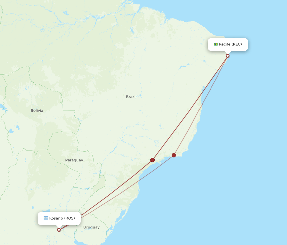 REC-ROS flight routes