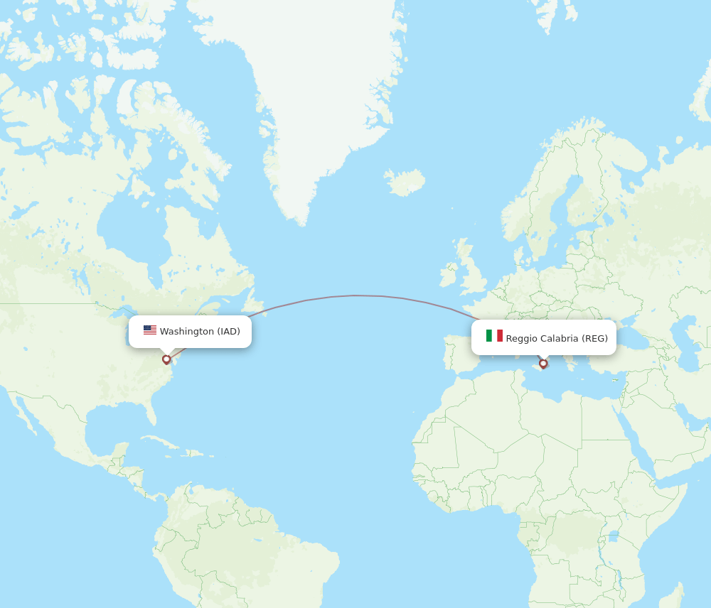 REG-IAD flight routes