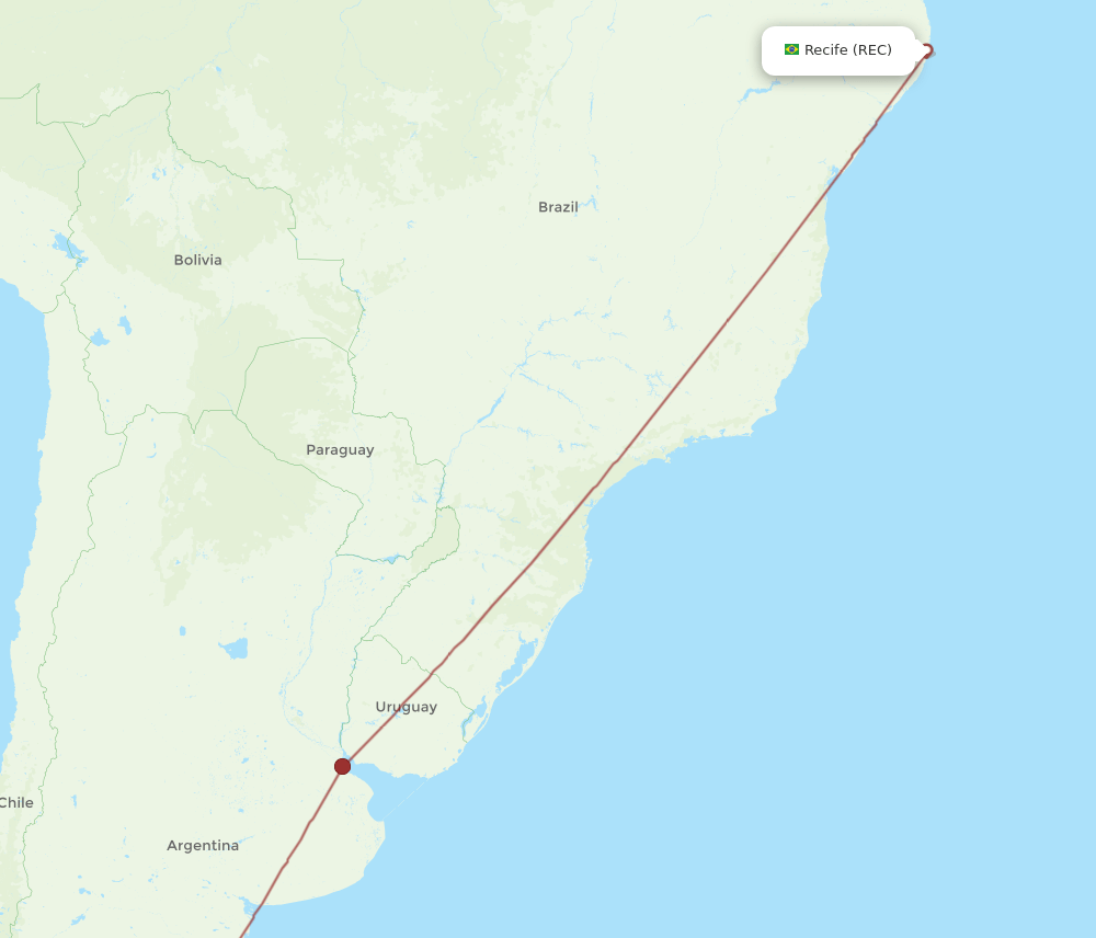 REL-REC flight routes