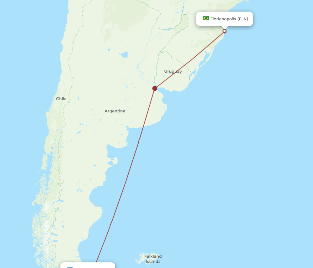 RGA-FLN flight routes
