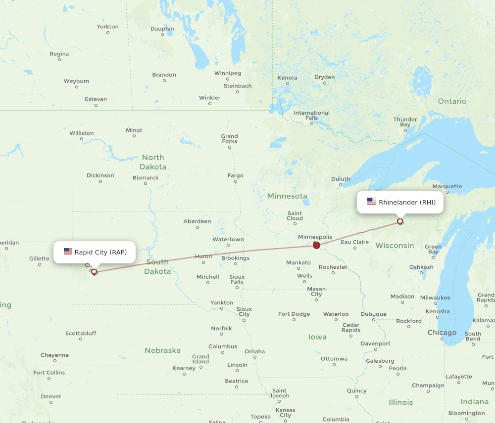 RHI-RAP flight routes